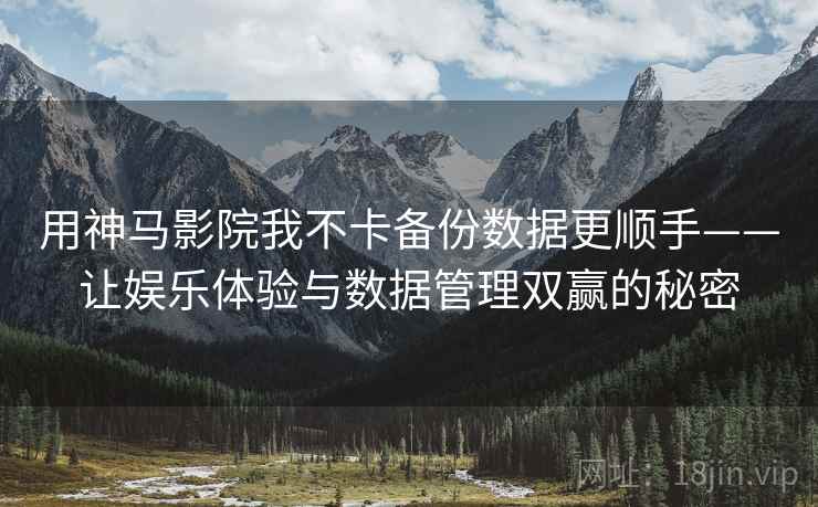 用神马影院我不卡备份数据更顺手——让娱乐体验与数据管理双赢的秘密