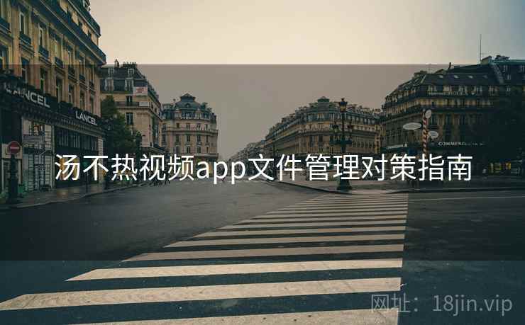汤不热视频app文件管理对策指南