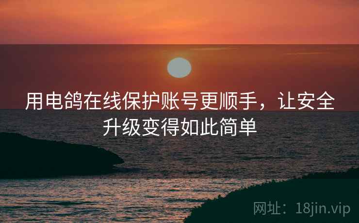 用电鸽在线保护账号更顺手，让安全升级变得如此简单