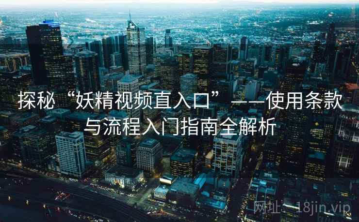 探秘“妖精视频直入口”——使用条款与流程入门指南全解析