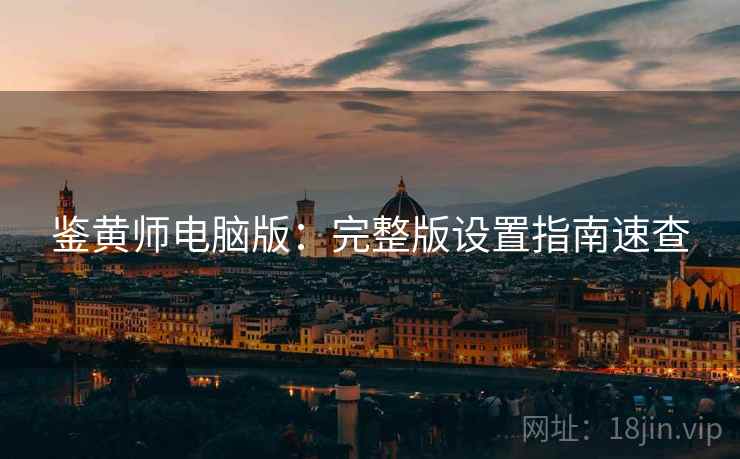 鉴黄师电脑版：完整版设置指南速查